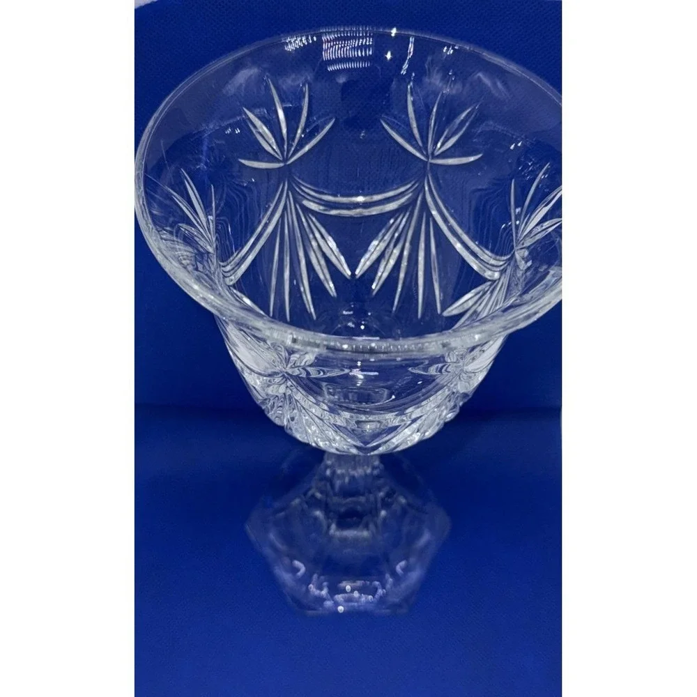 Shannon Crystal Dublin Large Compote Vase Pedestal 9